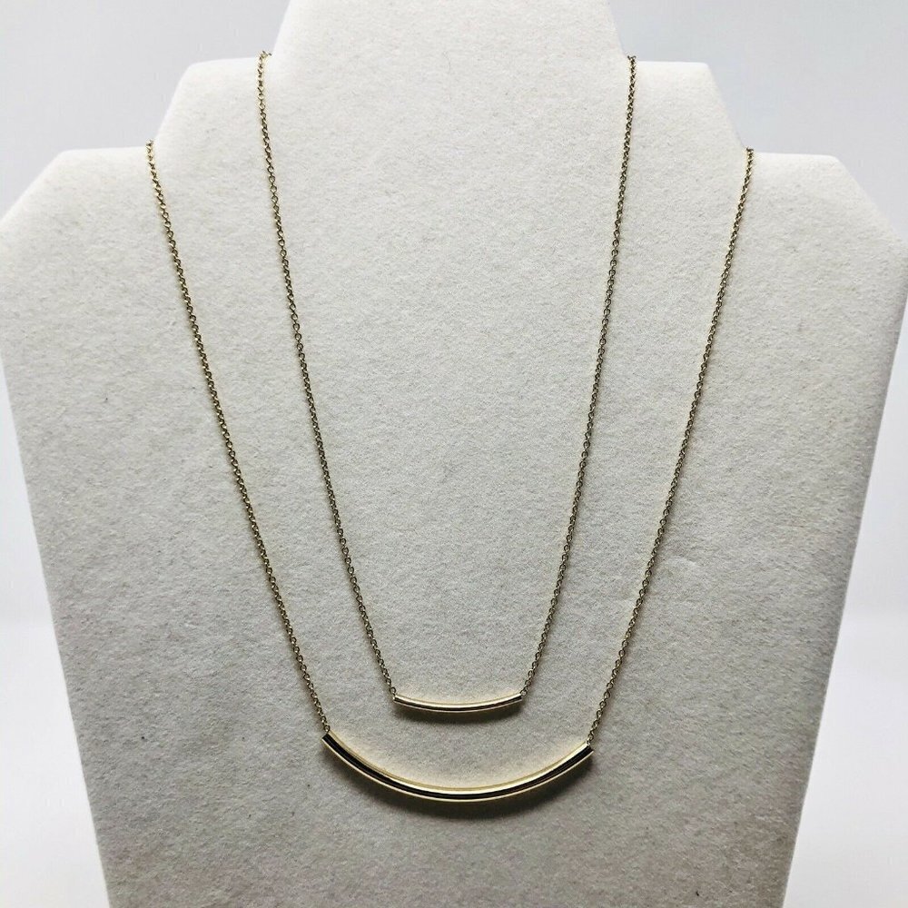 Unbranded 16inch Two Strand Bar Layering Necklace